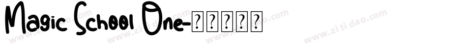 Magic School One字体转换